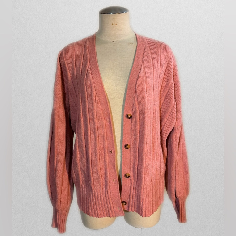 Women's Pink Cardigan Sweater
